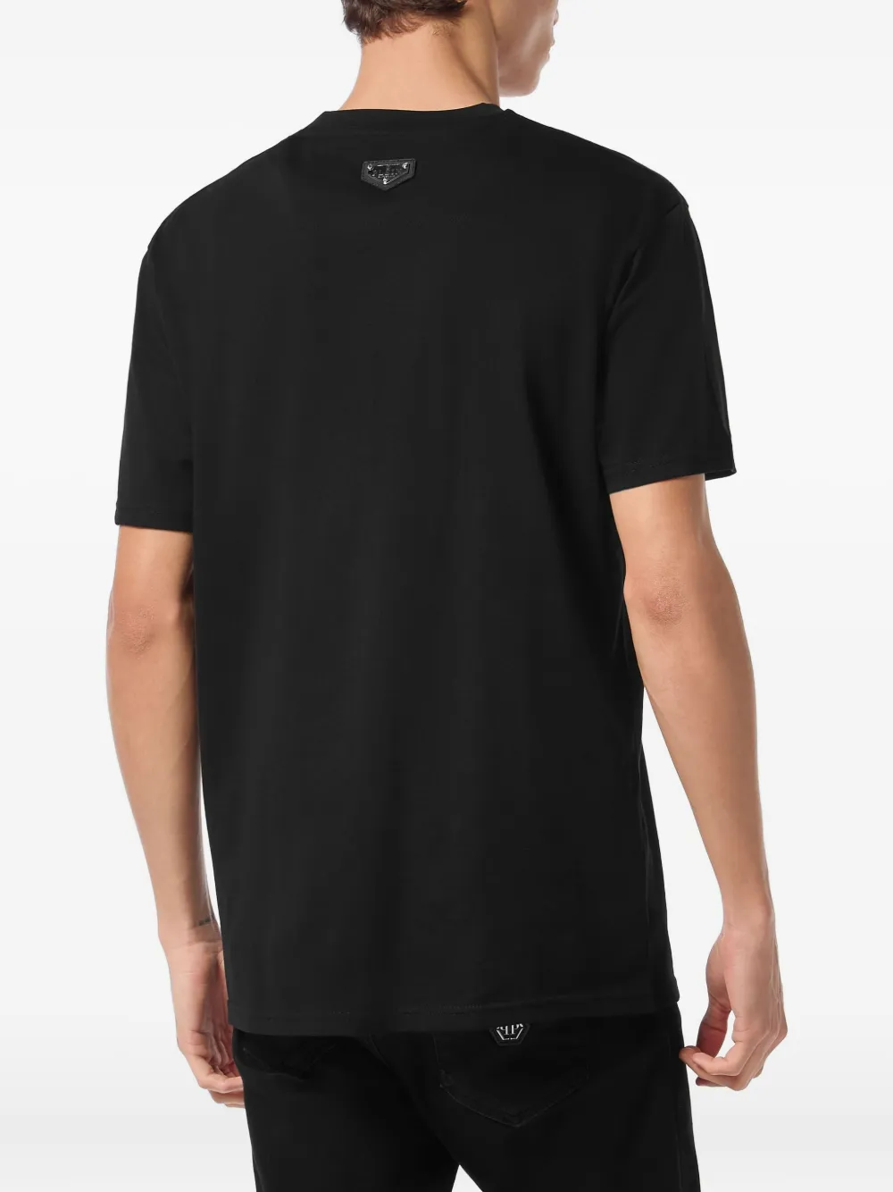 Philipp Plein Teddy T-shirt met monogram Zwart