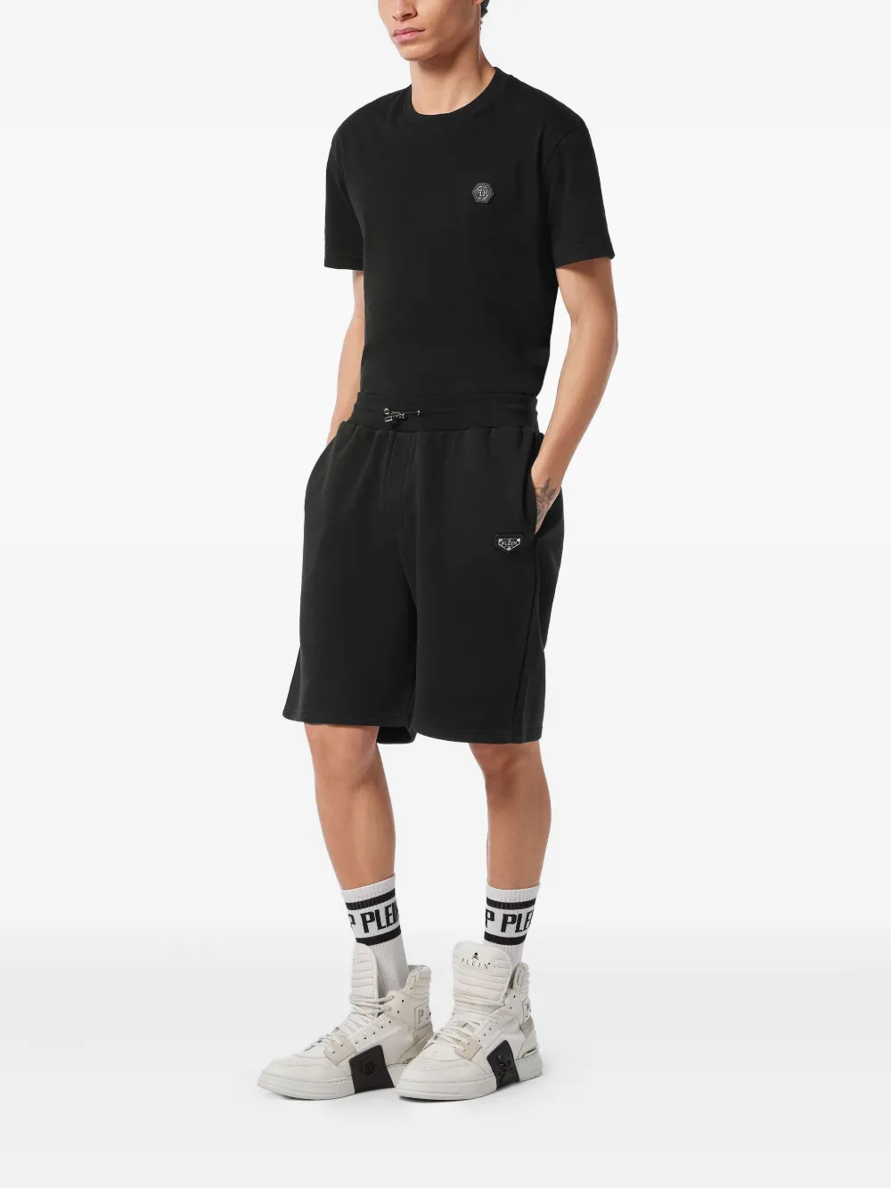 Philipp Plein cotton track shorts | Track & Running Shorts | Image 2