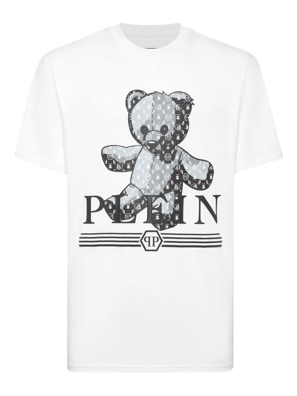 Philipp Plein playera Teddy con monograma | blanco | Image 1