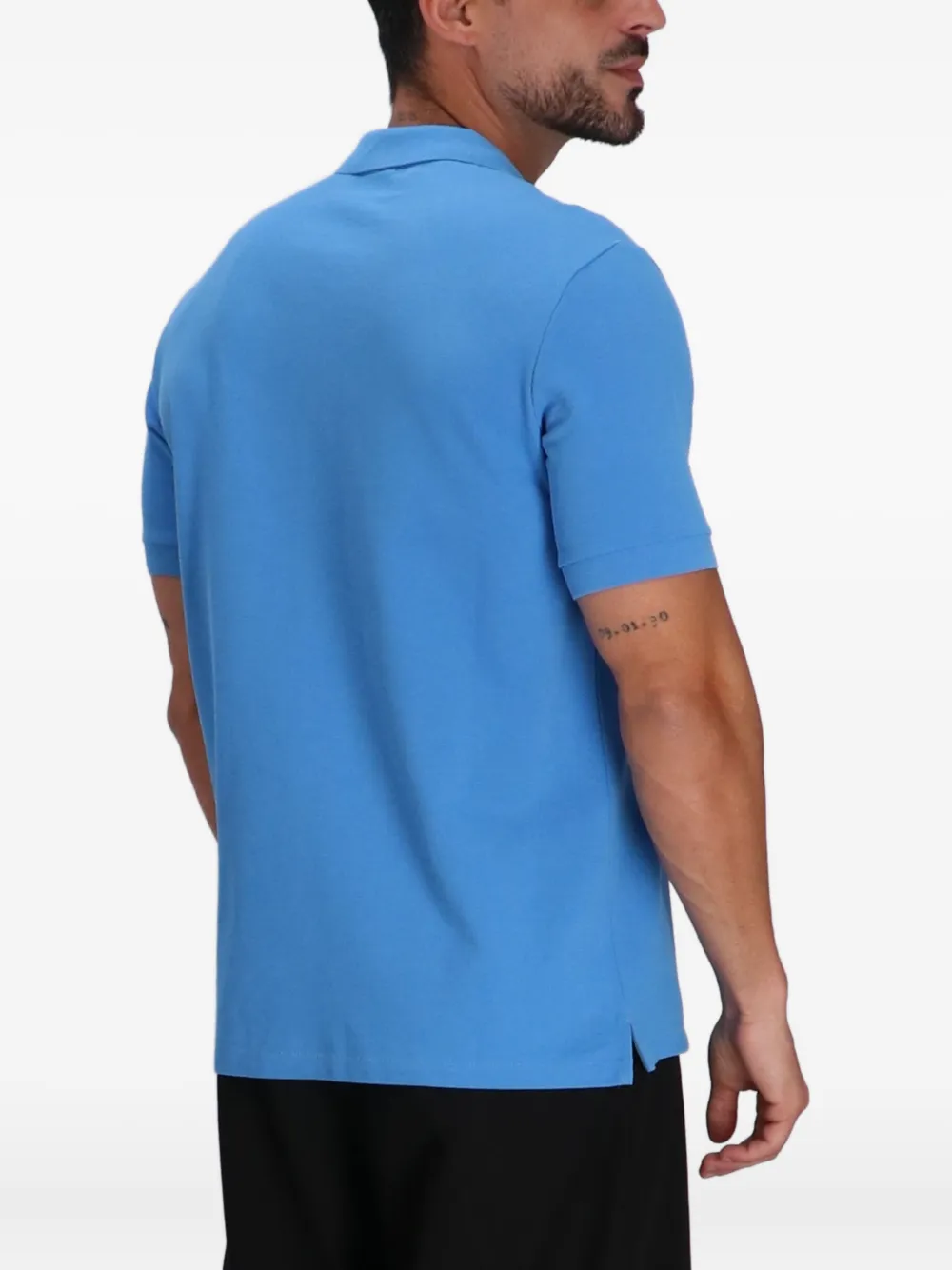 Paul Smith Poloshirt met zebrapatch Blauw