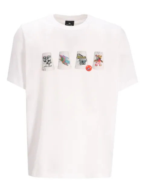 Paul Smith Cups-print T-shirt