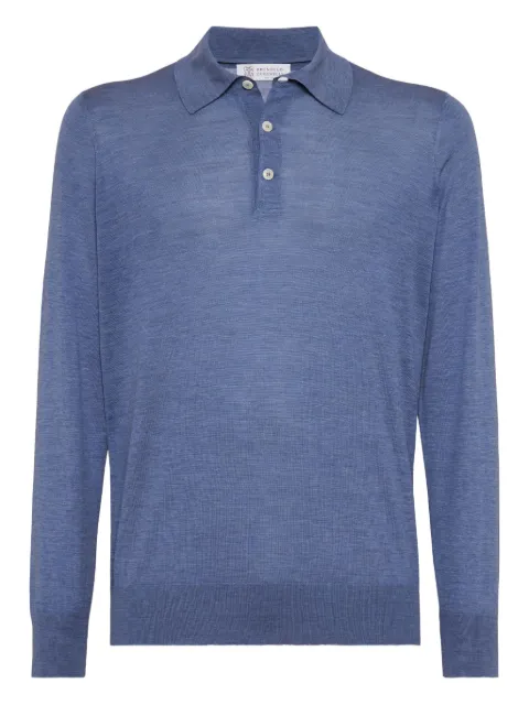 Brunello Cucinelli lightweight knitted polo shirt