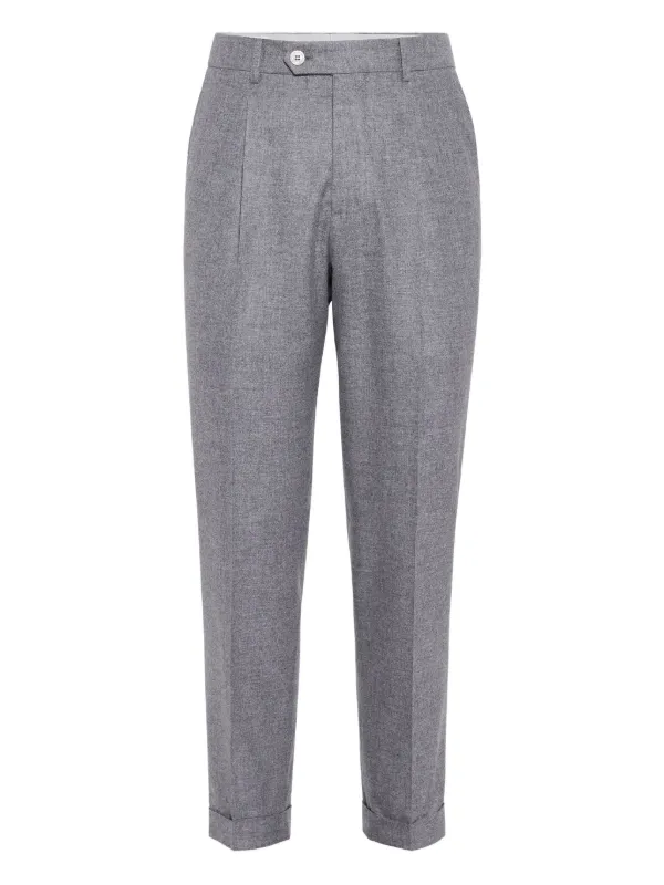 Brunello Cucinelli フランネル パンツ | グレー | FARFETCH JP