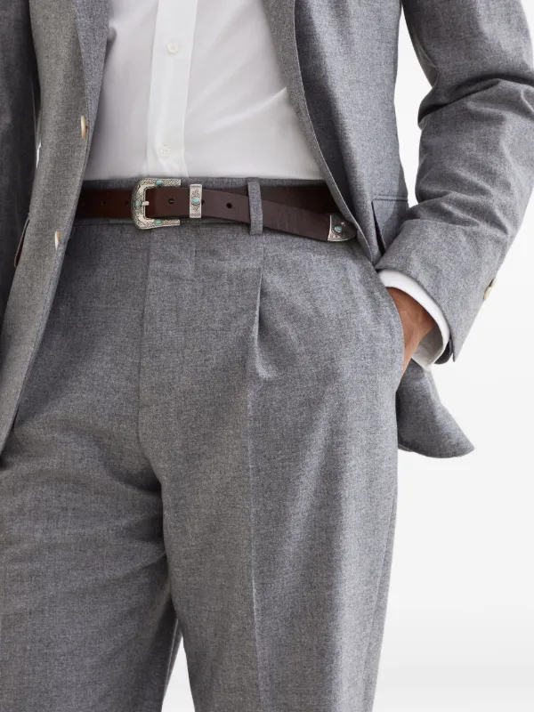 Brunello Cucinelli フランネル パンツ | グレー | FARFETCH JP