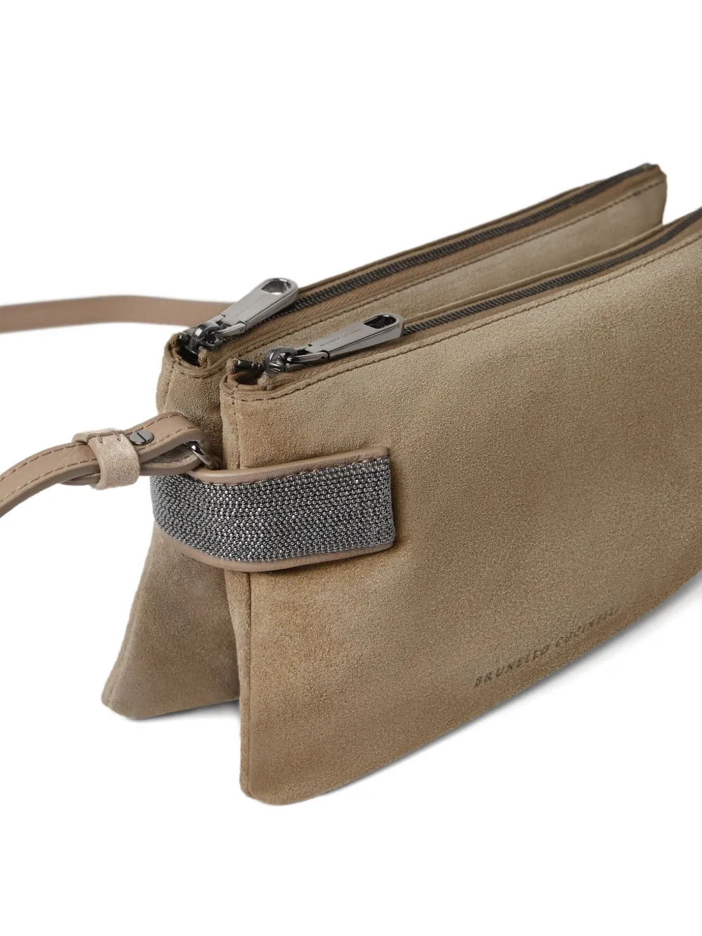 Brunello Cucinelli Essence kleine crossbodytas Beige