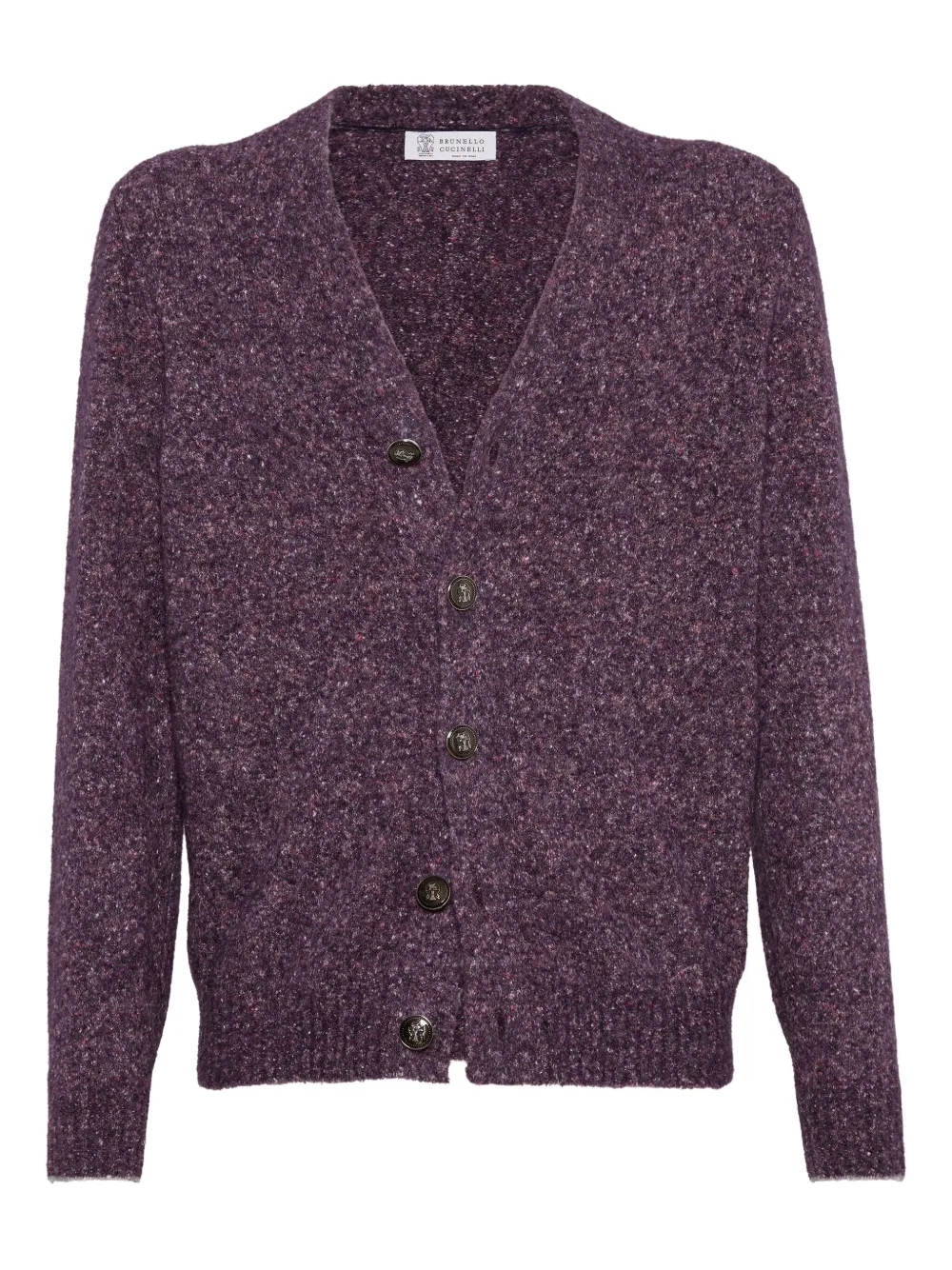 Brunello Cucinelli V-neck cardigan | Purple | Image 1
