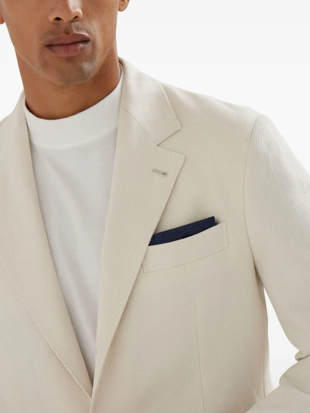 Brunello Cucinelli Tweekleurige pochet Blauw
