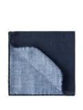 Brunello Cucinelli dual-tone pocket square - Blue