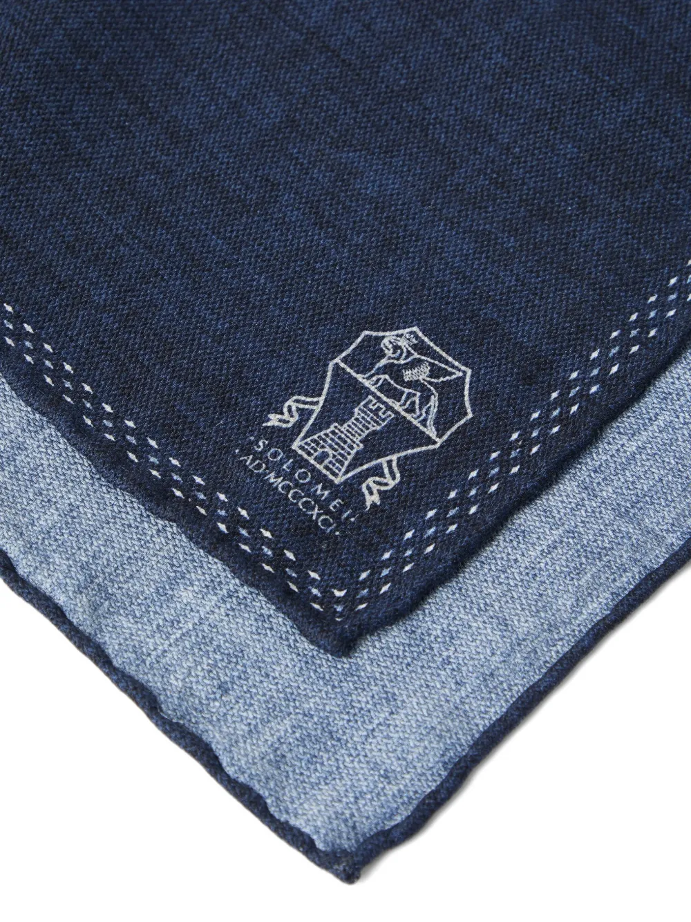 Brunello Cucinelli dual-tone pocket square | Image 2