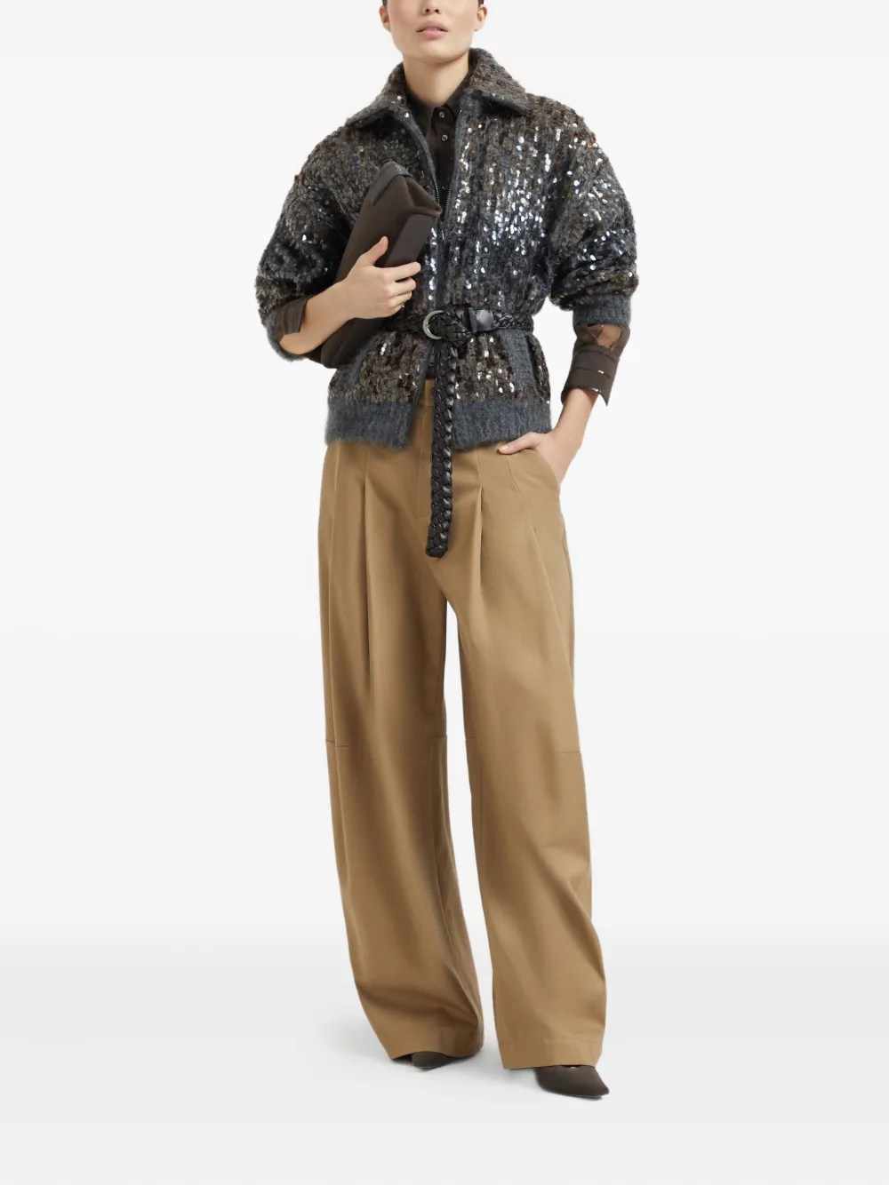 Brunello Cucinelli Katoenen broek - Bruin