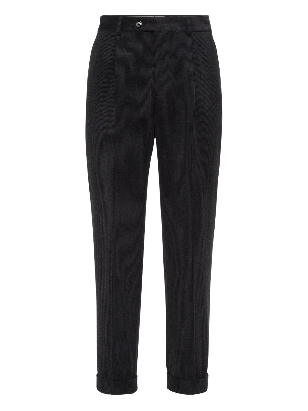 Brunello Cucinelli pleated tapered trousers | Grey | Image 1
