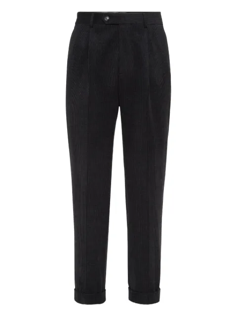 Brunello Cucinelli pleated tapered trousers