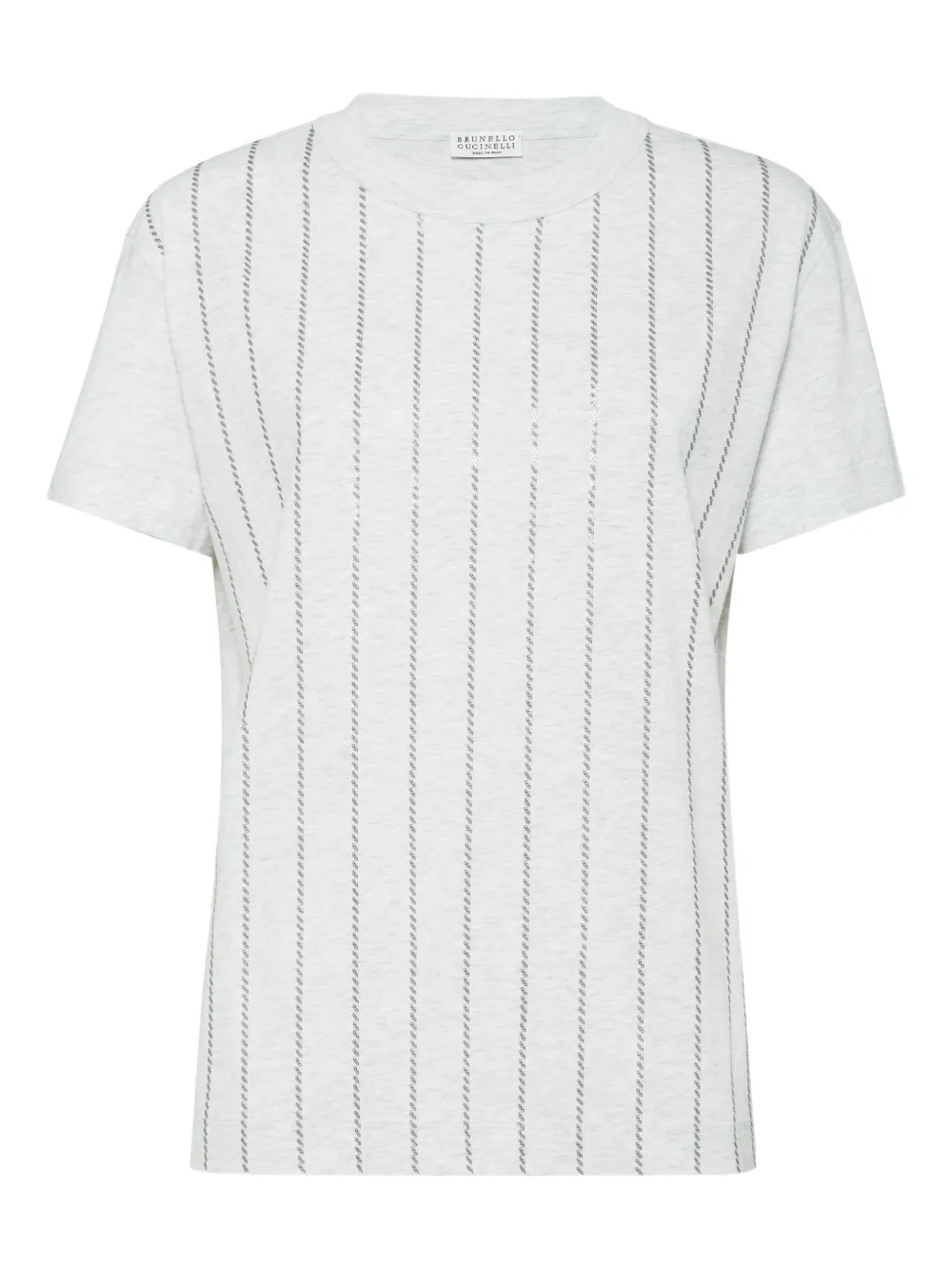 Brunello Cucinelli Gestreept T-shirt Wit