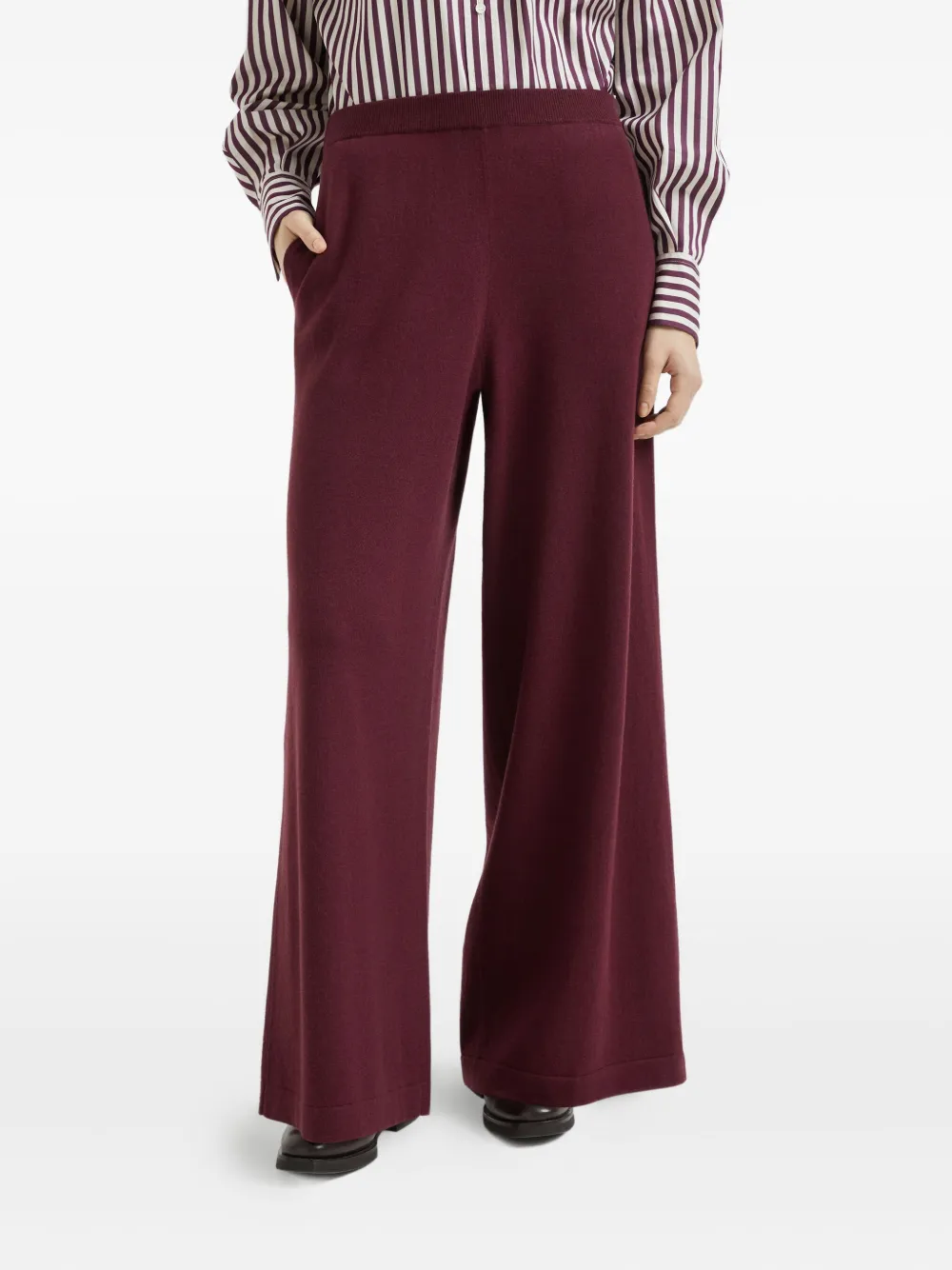 Brunello Cucinelli Gebreide broek Rood