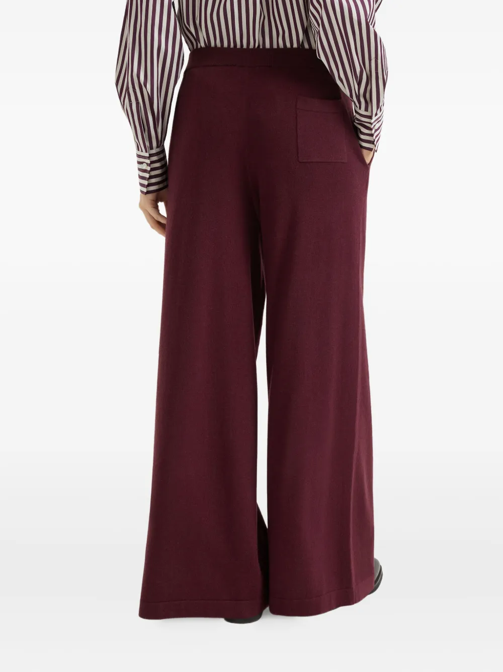 Brunello Cucinelli Gebreide broek Rood
