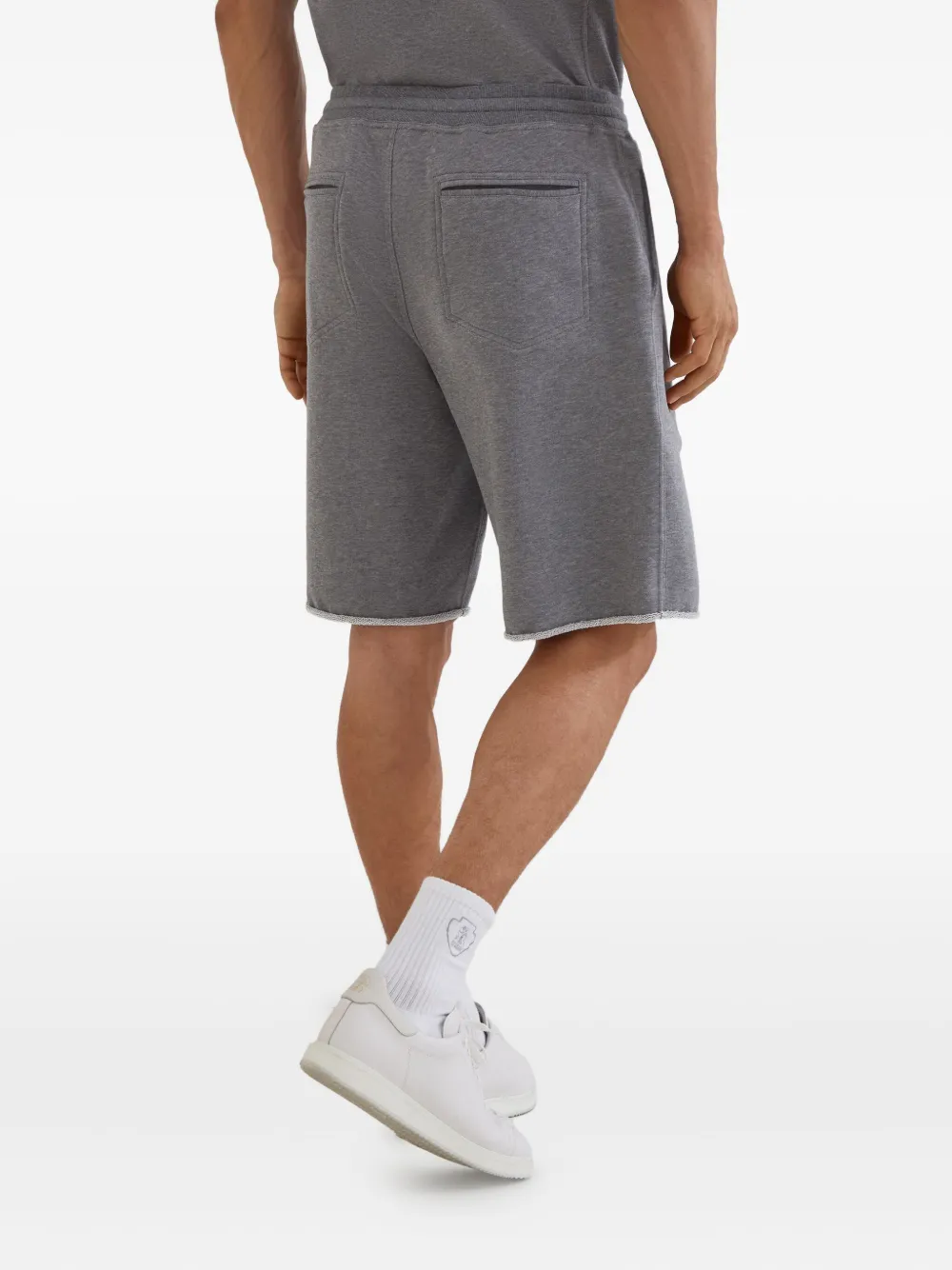 Brunello Cucinelli Katoenen trainingsshorts Grijs