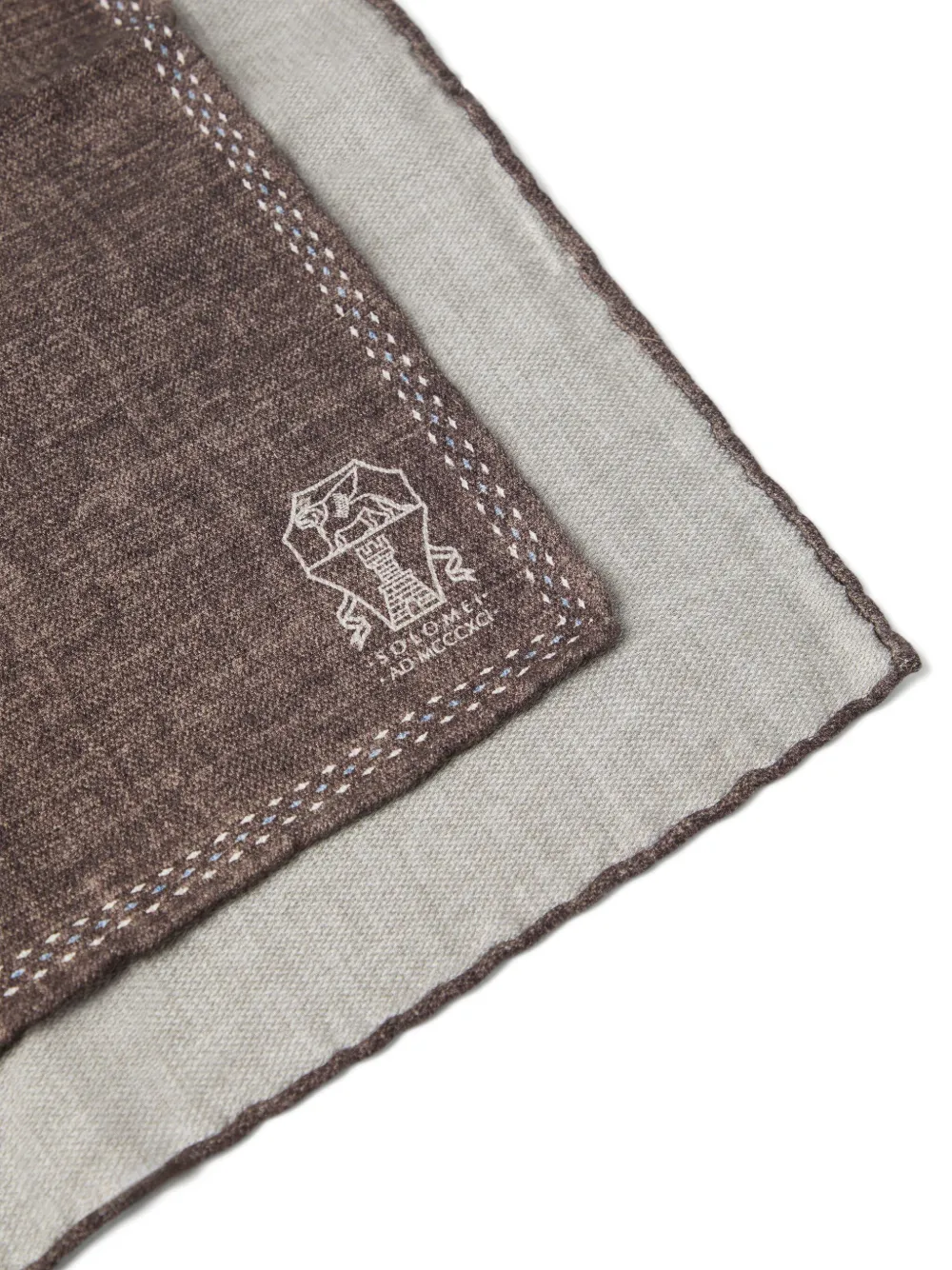 Brunello Cucinelli silk pocket square | Image 2
