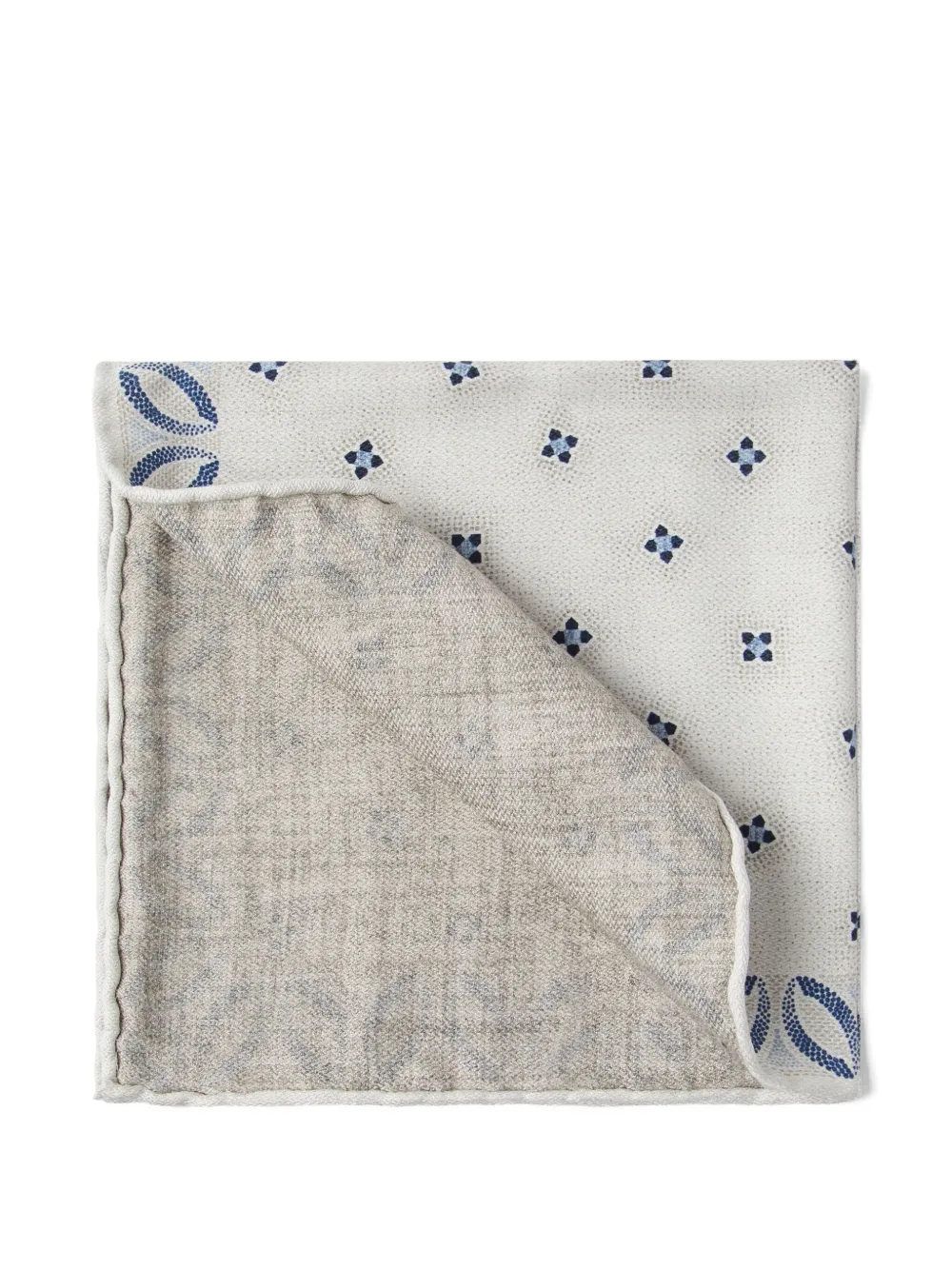 Brunello Cucinelli Fazzoletto da taschino in seta | bianco | Image 1