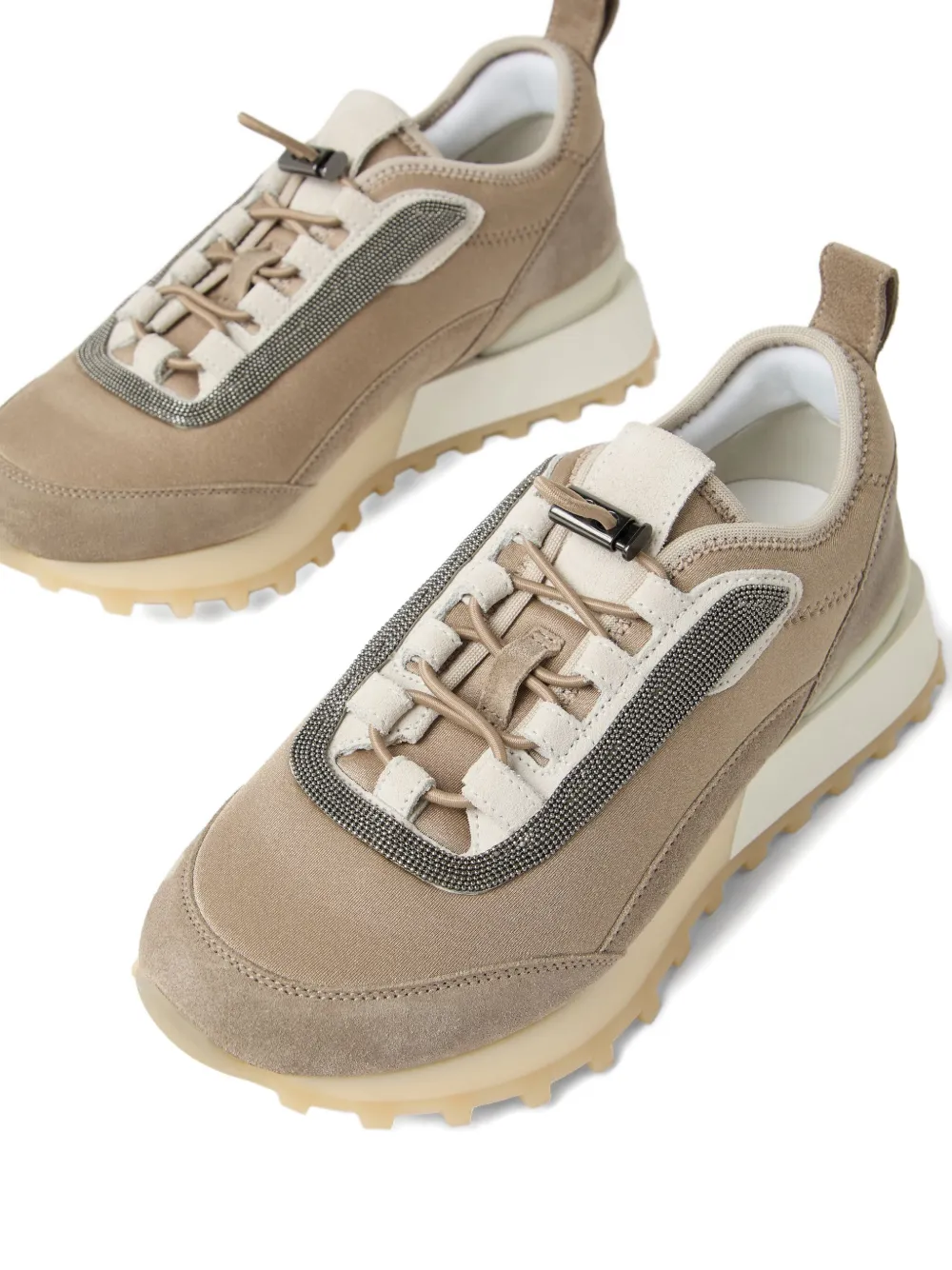 Brunello Cucinelli suede sneakers Neutrals