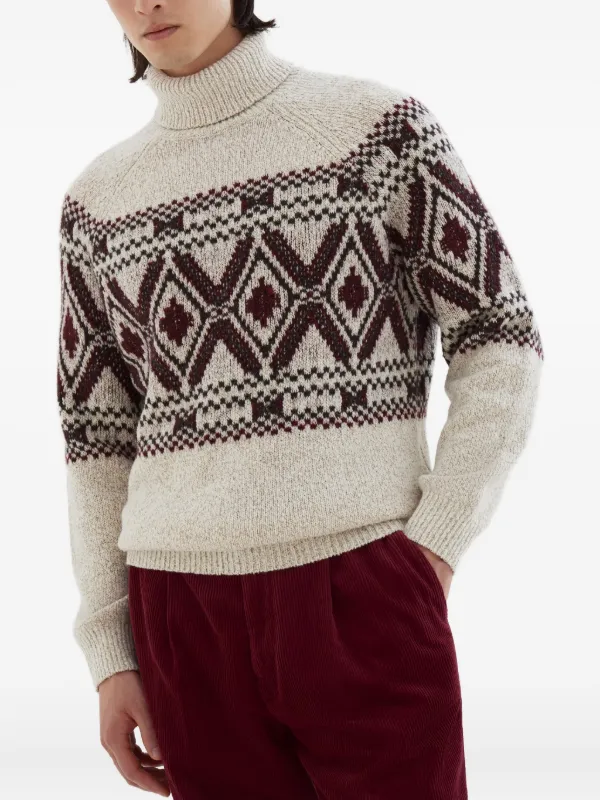 BRUNO CUCINELLI タートルネックセーター Brunello Cucinelli カシミヤシルク混合タートルネックセーター
