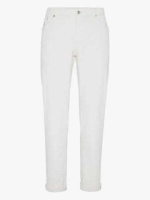 Brunello Cucinelli logo-patch jeans