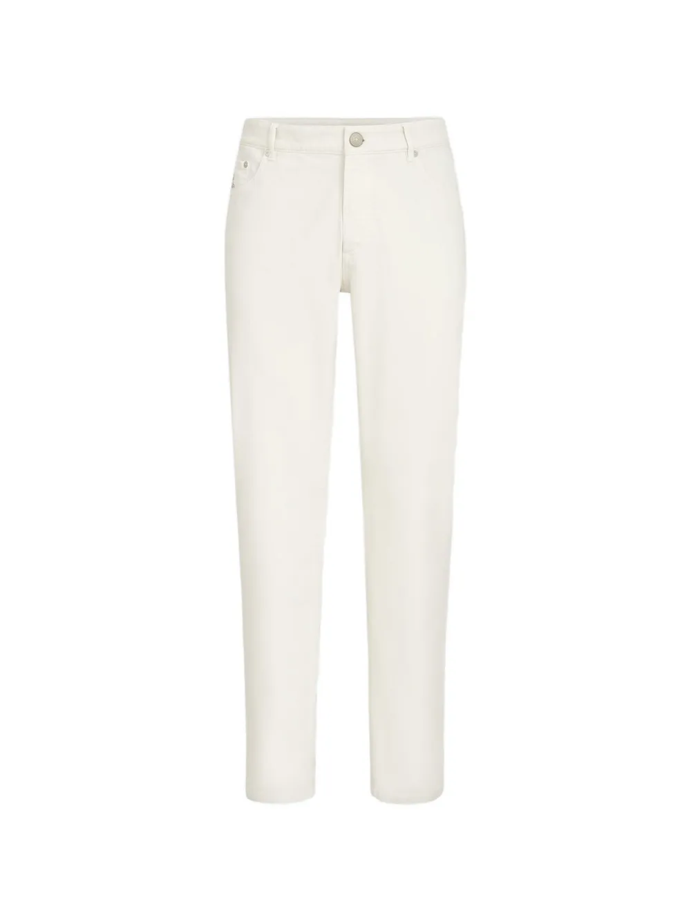 Brunello Cucinelli Jeans con applicazione logo - Bianco