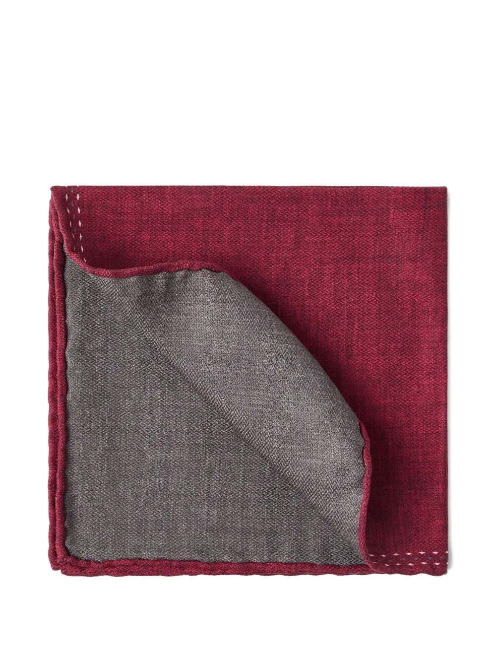 Brunello Cucinelli シルク ポケットチーフ | レッド | Image 1