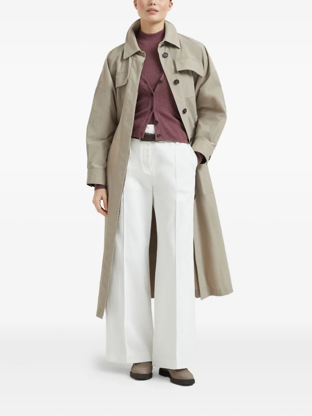Brunello Cucinelli Vest met V-hals Rood