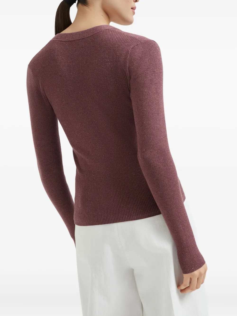 Brunello Cucinelli Vest met V-hals Rood