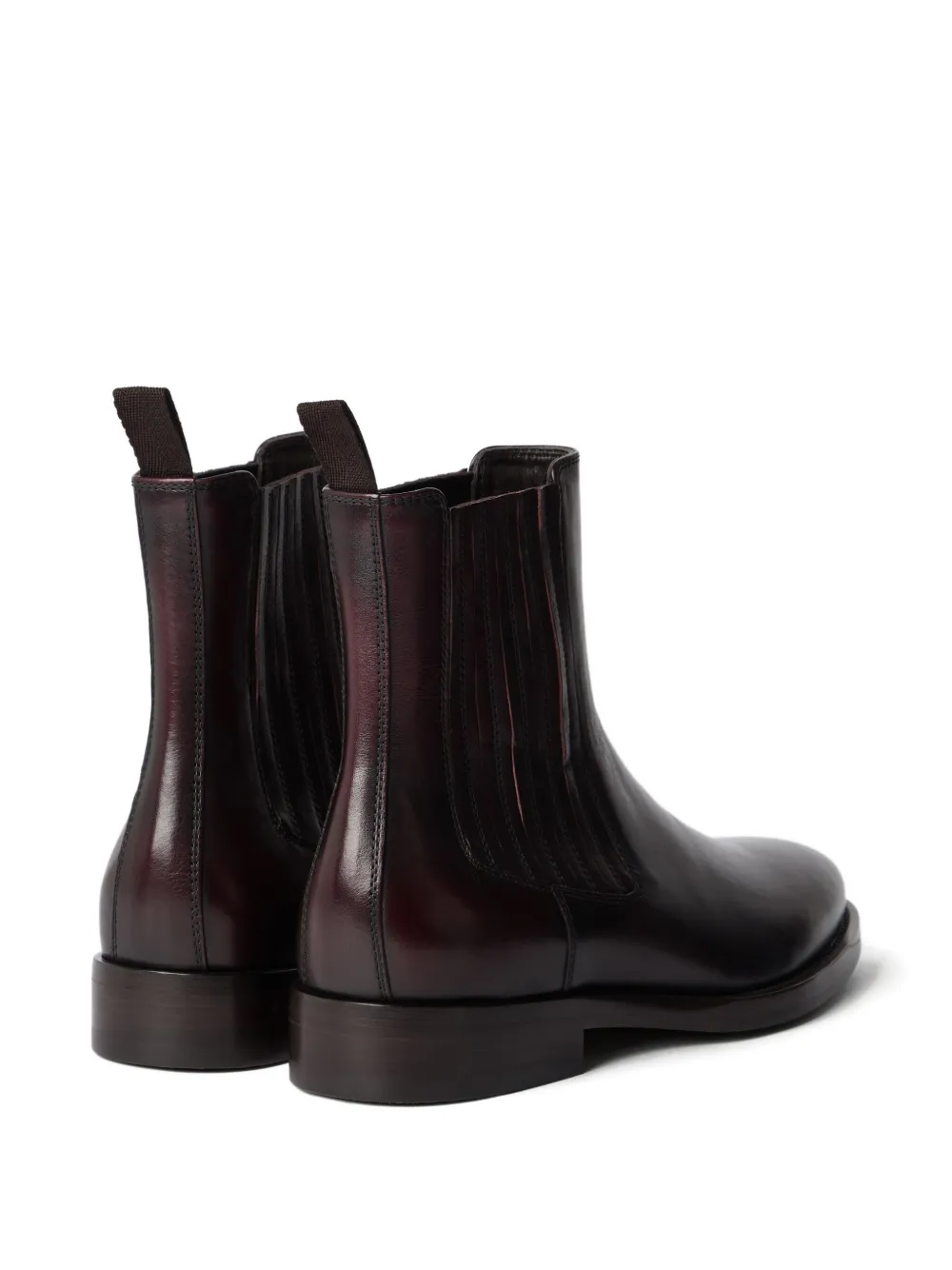 Brunello Cucinelli leather Chelsea boots Brown