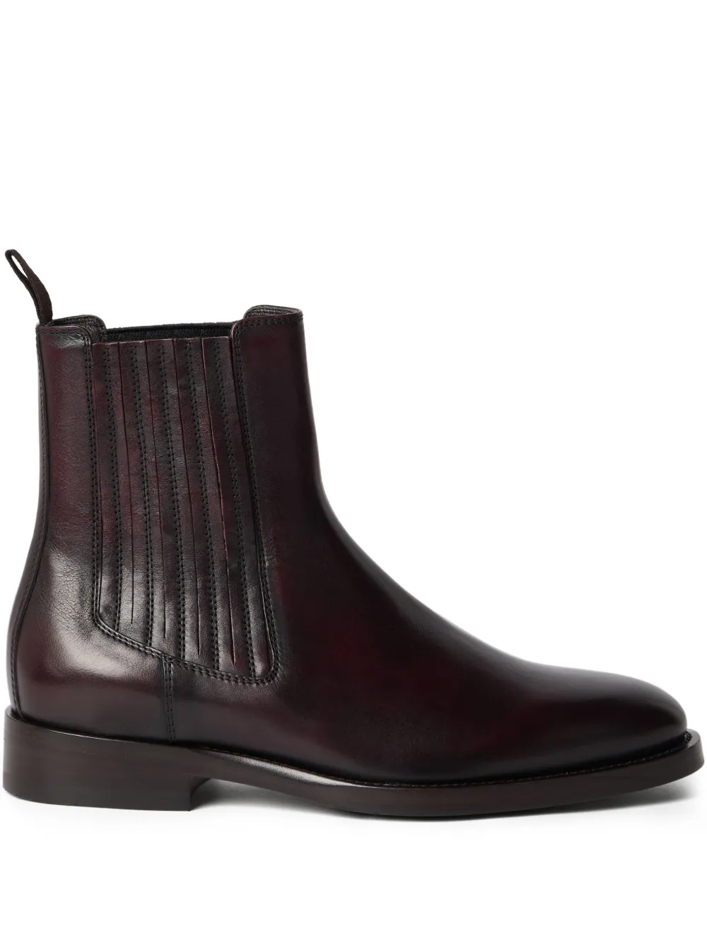 Brunello Cucinelli leather Chelsea boots Brown