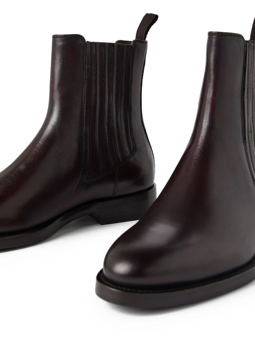 Brunello Cucinelli leather Chelsea boots Brown