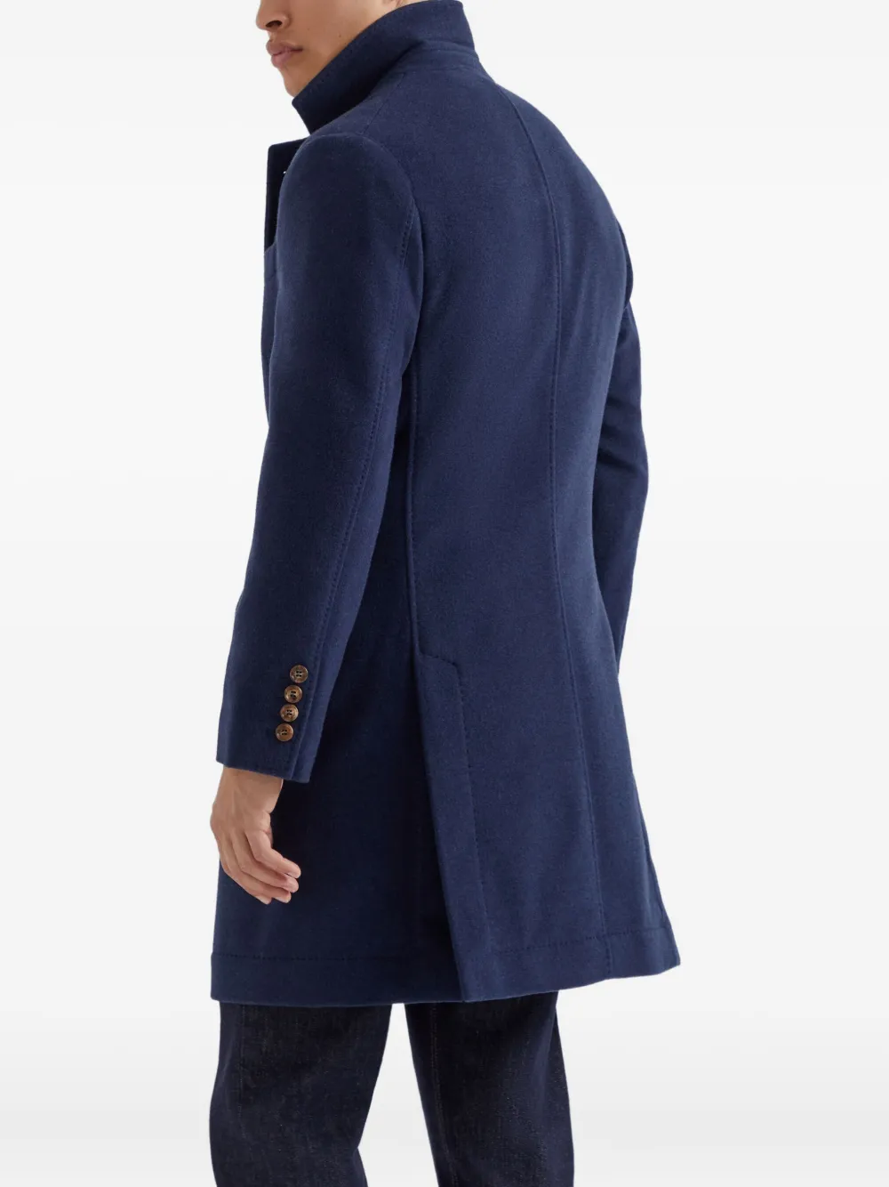 Brunello Cucinelli Kasjmier jas Blauw