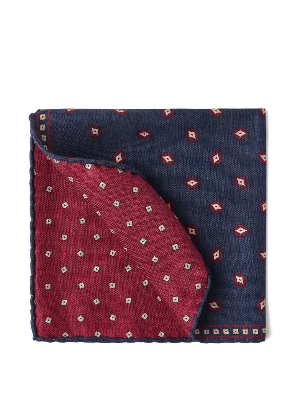 Brunello Cucinelli シルク ポケットチーフ | ブルー | Image 1