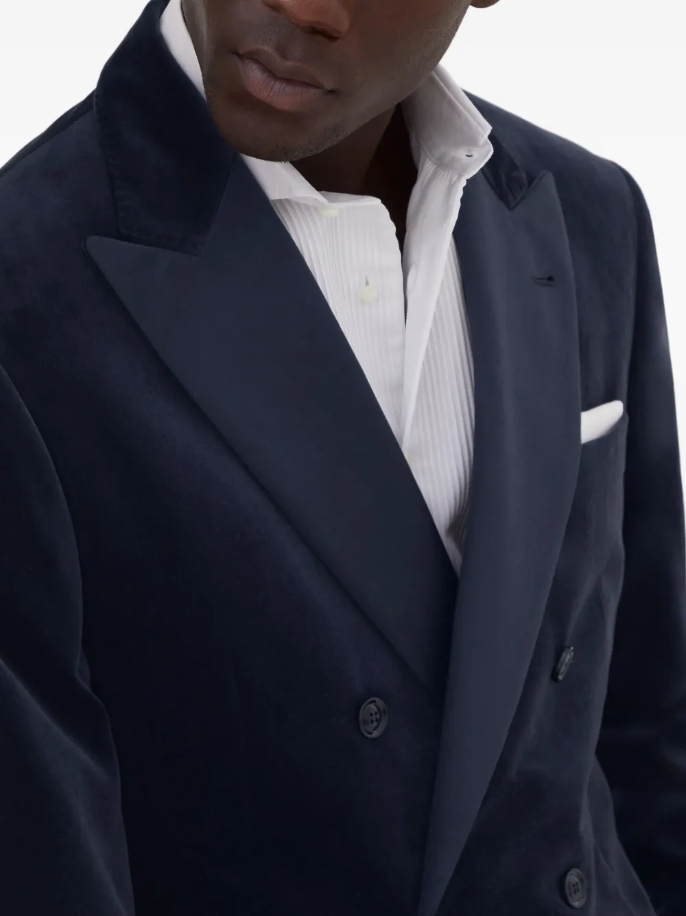 Brunello Cucinelli Smoking blazer Blauw