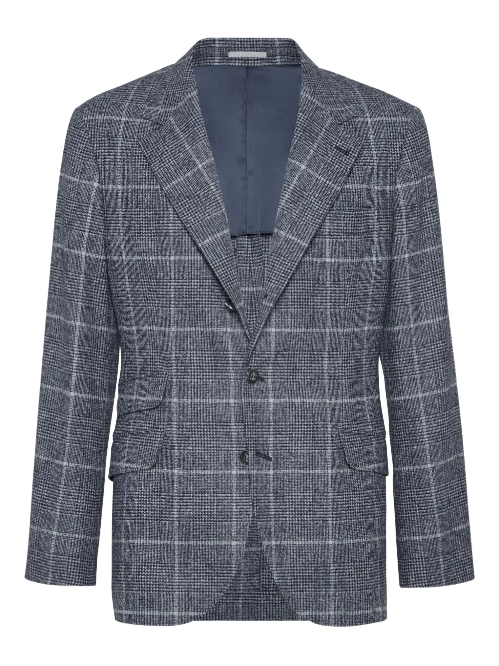 Brunello Cucinelli single-breasted blazer | Blue | Image 1