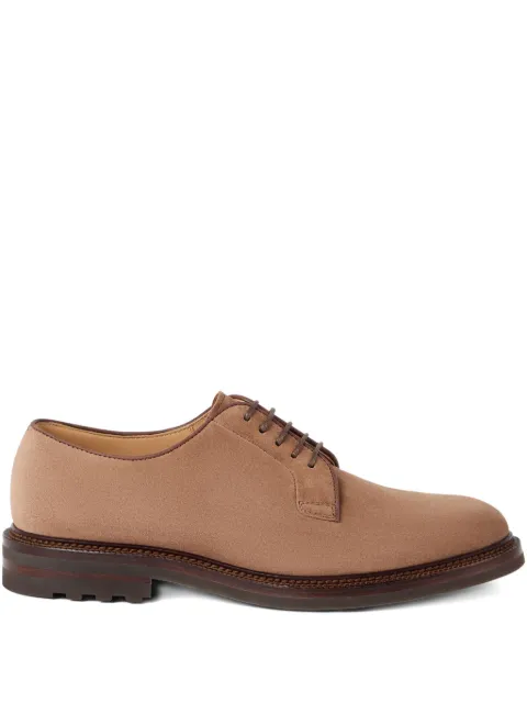 Brunello Cucinelli suede lace-up shoes