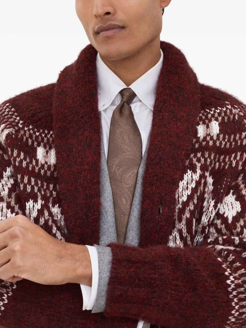 Brunello Cucinelli Jacquard-krawatte Mit Paisleymuster