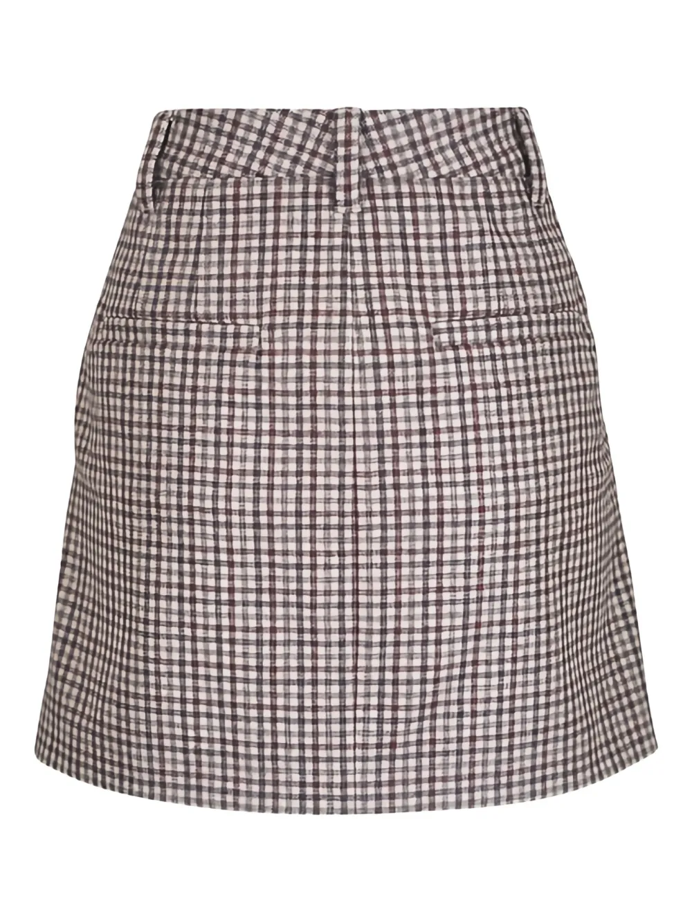 Brunello Cucinelli checked flannel mini skirt | Straight Skirts | Image 2