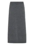 Brunello Cucinelli knitted midi skirt - Grey