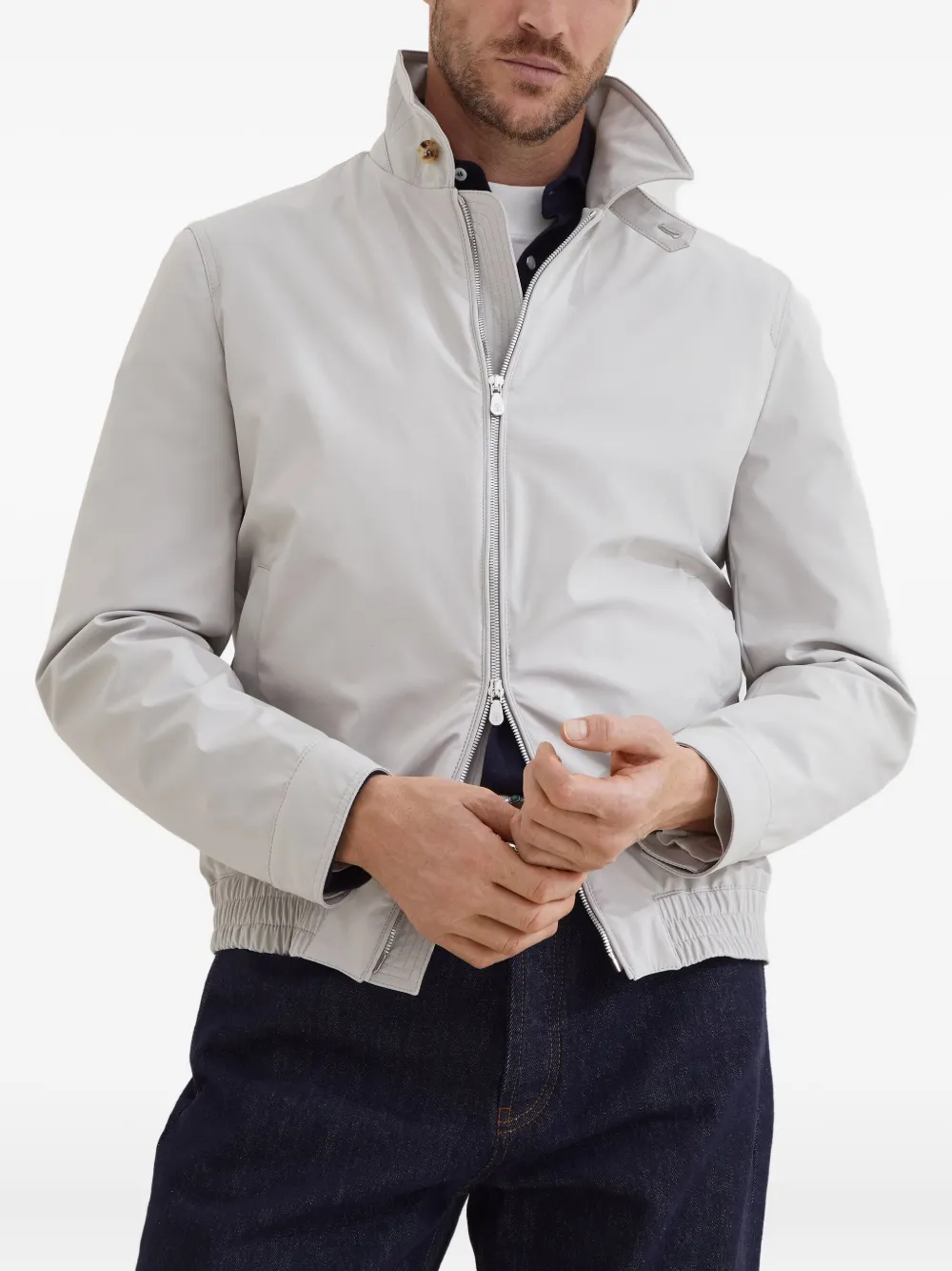 Brunello Cucinelli zip-up bomber jacket | Bomber Jackets | Image 2