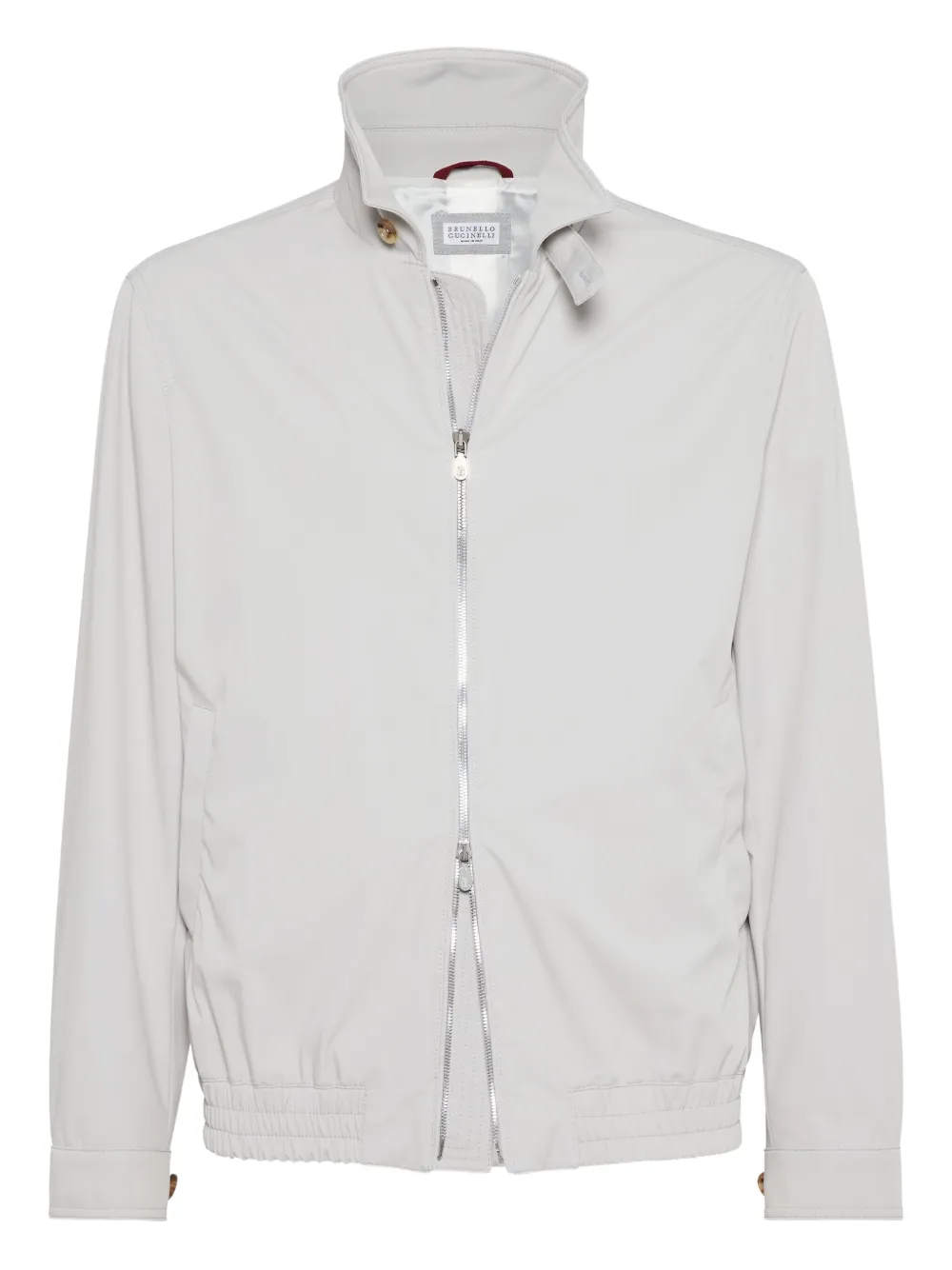 Brunello Cucinelli zip-up bomber jacket | Neutrals | Image 1