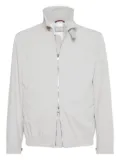 Brunello Cucinelli zip-up bomber jacket - Neutrals