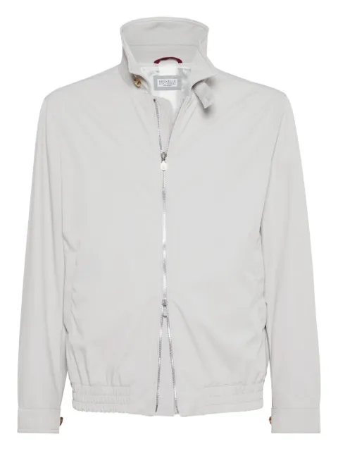 Brunello Cucinelli zip-up bomber jacket