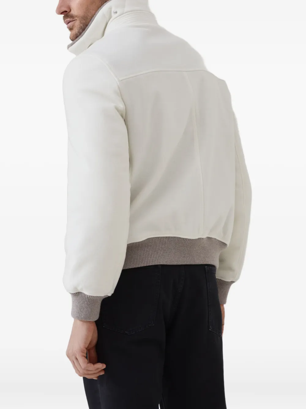 Brunello Cucinelli Kasjmier bomberjack Beige