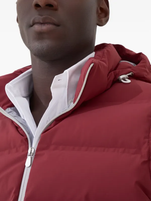 Brunello Cucinelli Padded Gilet | Red | FARFETCH AZ