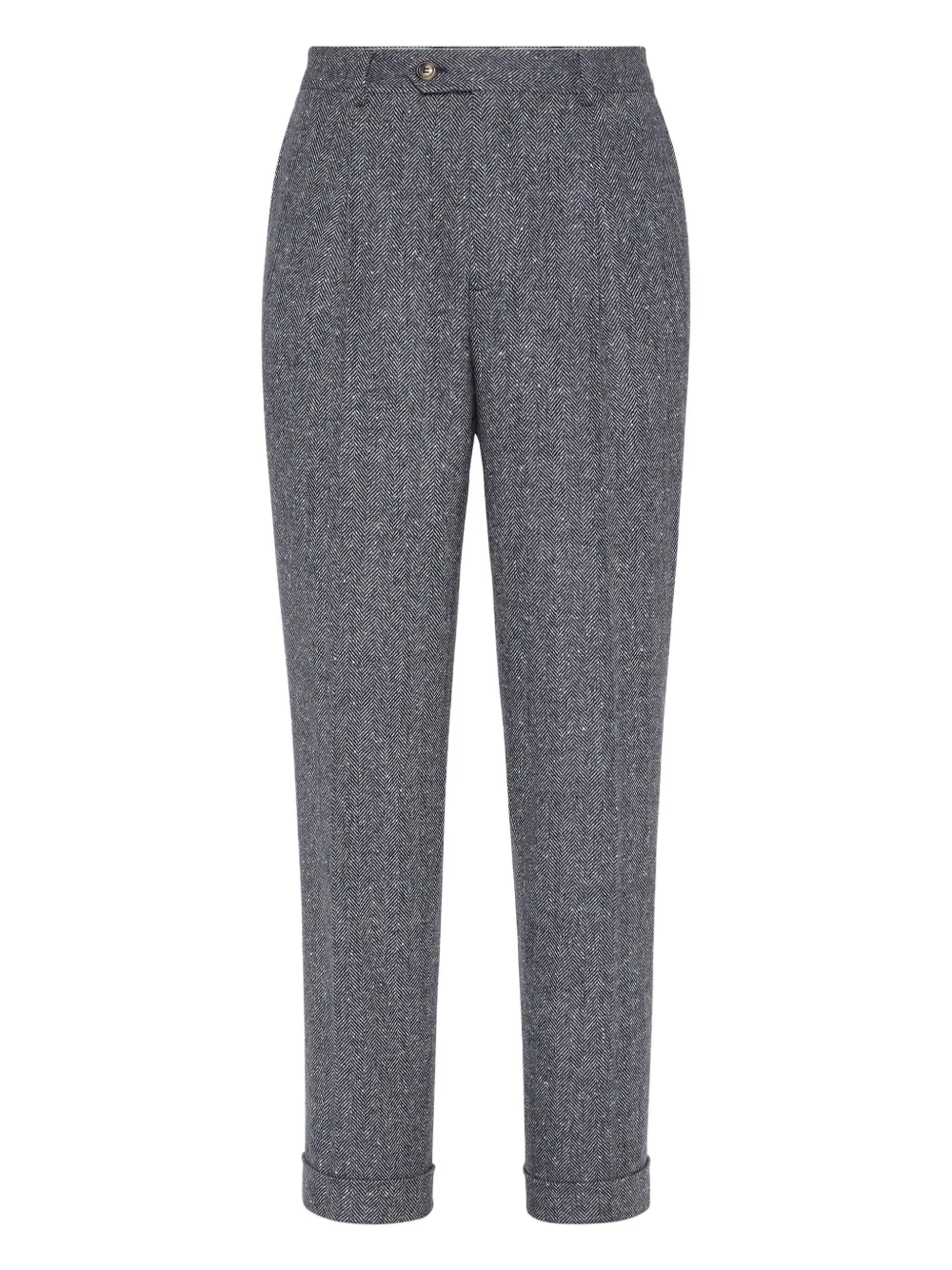 Brunello Cucinelli pleated tapered trousers - グレー Brunello Cucinelli pleated tapered trousers - グレー