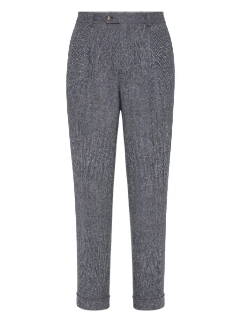 Brunello Cucinelli pleated tapered trousers