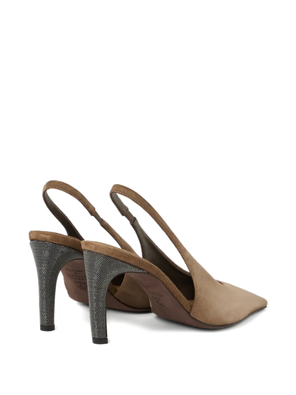 Brunello Cucinelli 80mm suede pumps Brown