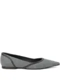 Brunello Cucinelli flannel ballet flats - Grey